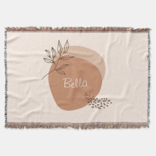 Personalisierte boho minimalistisch decke