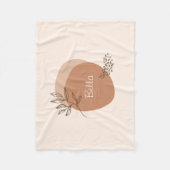 Personalisierte boho minimalistisch fleecedecke (Vorderseite)