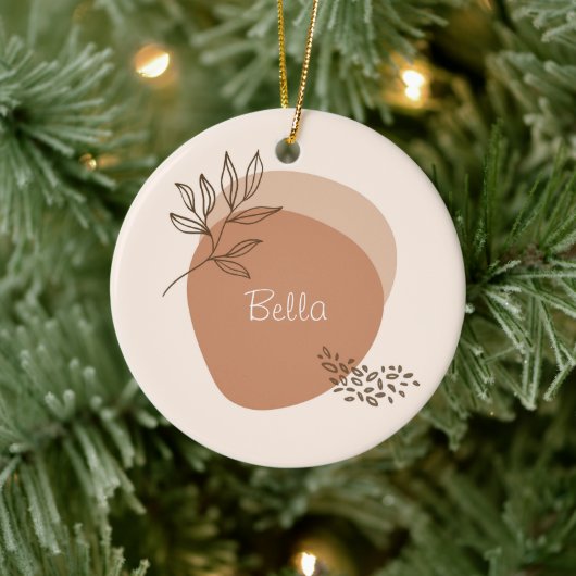 Personalisierte boho minimalistisch keramik ornament (Baum)