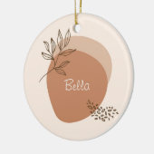 Personalisierte boho minimalistisch keramik ornament (Links)