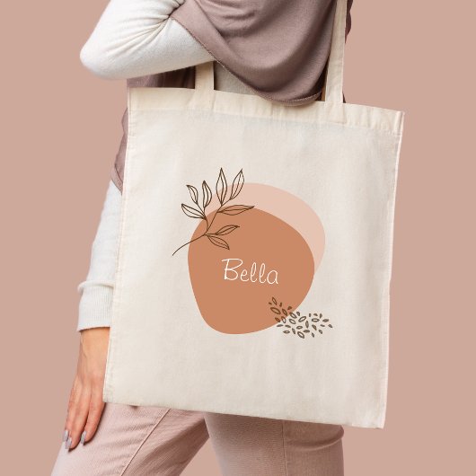 Personalisierte boho minimalistisch tragetasche