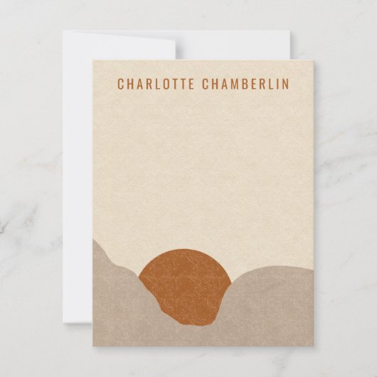 Personalisierte Boho-Mitteilungskarten Mitteilungskarte (Vorderseite)