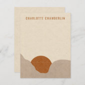 Personalisierte Boho-Mitteilungskarten Mitteilungskarte (Vorne/Hinten)