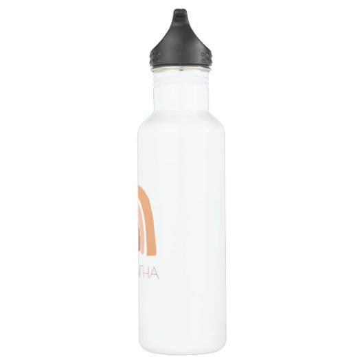 personalisierte Boho-Regenbogenkinder Edelstahlflasche (Rechts)