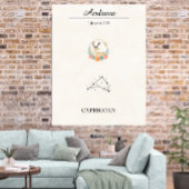 Personalisierte Boho-Steinbock-Zodiac-Konstellatio Poster
