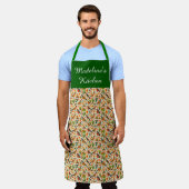 Personalisierte Boho-US-Vögel Schürze (Getragen)