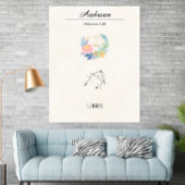 Personalisierte Boho Waage Sternzeichen Konstellat Poster