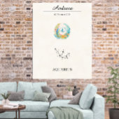 Personalisierte Boho-Wassermann-Sternbild-Konstell Poster