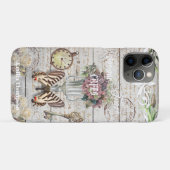 Personalisierte Bonjour-trendige rustikale Kunst F Case-Mate iPhone Hülle (Rückseite (Horizontal))