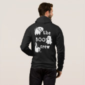 Personalisierte Boo-Crew-Geister | Halloween Hoodie (Schwarz voll)