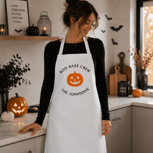Personalisierte Boo Crew Kürbis-Schürze – Personal Schürze