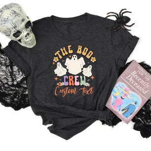 Personalisierte Boo-Crew passende Halloween-Freund T-Shirt