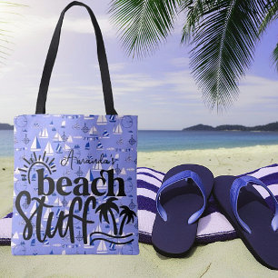 Personalisierte Boote "Strandartikel"  Tasche