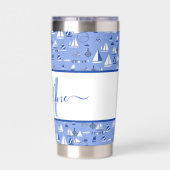 Personalisierte Boote Thermobecher (Rückseite)