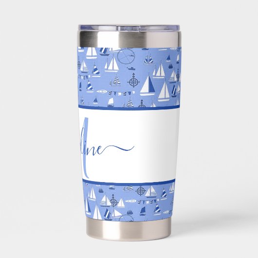 Personalisierte Boote Thermobecher (Rückseite)