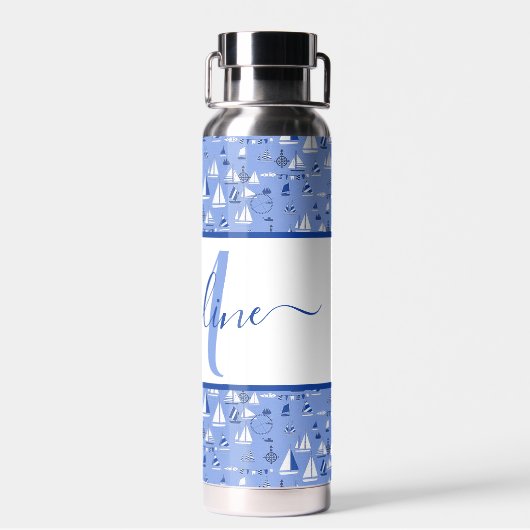 Personalisierte Boote Trinkflasche (Rückseite)