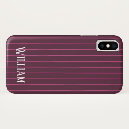 Personalisierte Bordeaux Case-Mate iPhone Hülle (Rückseite (Horizontal))