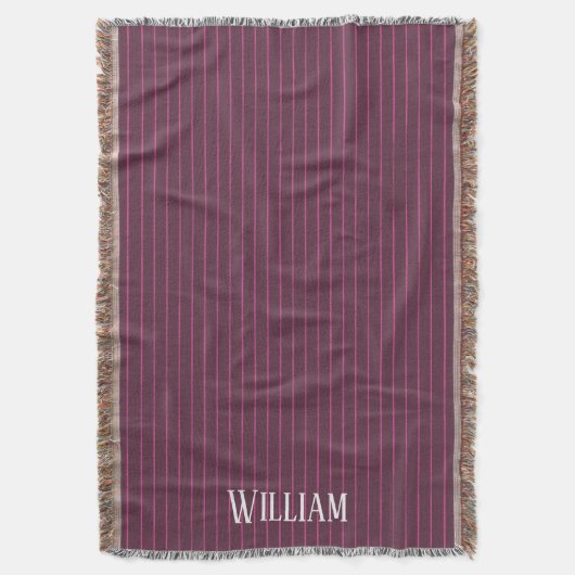 Personalisierte Bordeaux Decke (Vorderseite Vertikal)