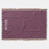 Personalisierte Bordeaux Decke (Vorderseite)