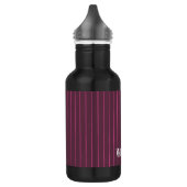 Personalisierte Bordeaux Edelstahlflasche (Links)