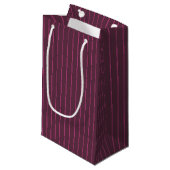 Personalisierte Bordeaux Kleine Geschenktüte (Vorderseite Schrägansicht)