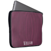 Personalisierte Bordeaux Laptopschutzhülle (Vorne Rechts)