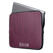 Personalisierte Bordeaux Laptopschutzhülle (Vorderseite Links)