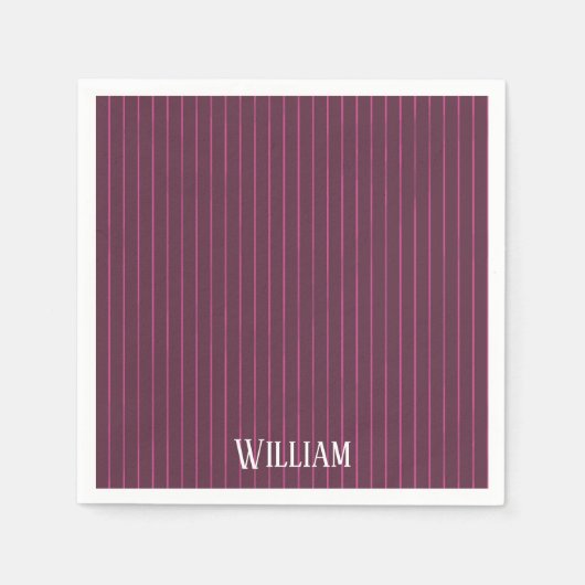 Personalisierte Bordeaux Serviette (Vorderseite)