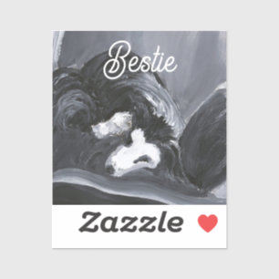 Personalisierte Border Collie Aufkleber