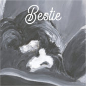 Personalisierte Border Collie Aufkleber (Vorderseite)