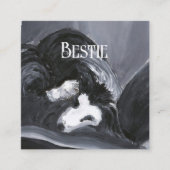 Personalisierte Border Collie Begleitkarte (Vorderseite)