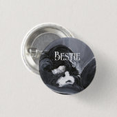 Personalisierte Border Collie Button (Vorne & Hinten)