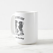 Personalisierte Border Collie Dog Vater Individuel Kaffeetasse (Vorderseite Links)