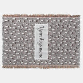 Personalisierte Border Collie Musterdecke Decke (Vorderseite)