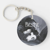 Personalisierte Border Collie Schlüsselanhänger (Vorderseite)