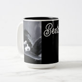 Personalisierte Border Collie Zweifarbige Tasse (Vorderseite Links)