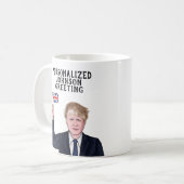PERSONALISIERTE BORIS JOHNSON KAFFEETASSE (Vorderseite Links)