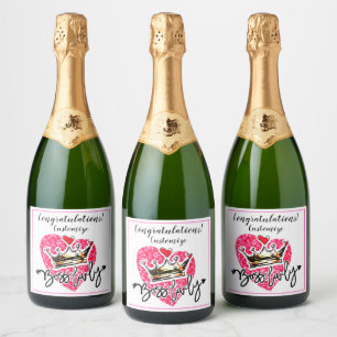 Personalisierte Boss Lady Celebration Schaumweinetikett
