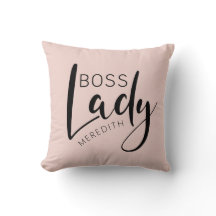 Personalisierte Boss-Lady-Logo in Rosa