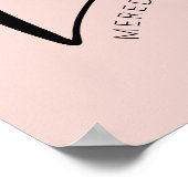 Personalisierte Boss-Lady-Logo in Rosa Poster (Ecke)