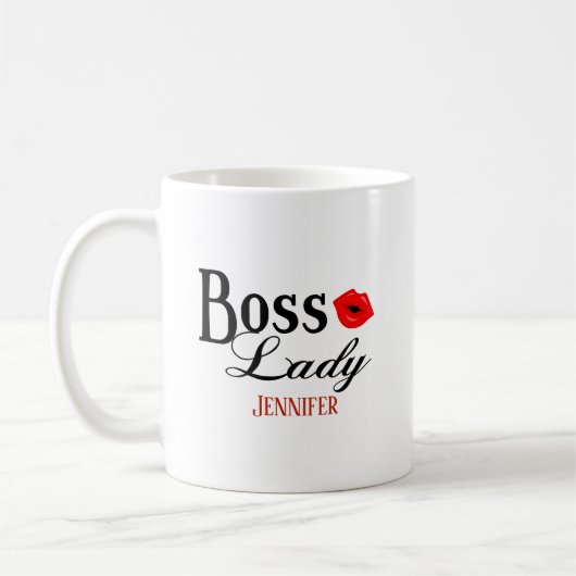 Personalisierte Boss Lady Tasse (Links)