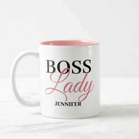 Personalisierte Boss Lady Tasse (Links)