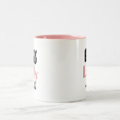 Personalisierte Boss Lady Zweifarbige Tasse (Mittel)