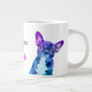 Personalisierte Boston Terrier Watercolor Tasse
