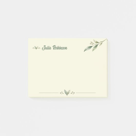 Personalisierte Botanical Zen Post-it® Notizen (Vorderseite)