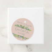 Personalisierte botanische Babydusche Geschenkanhänger (Beispiel)