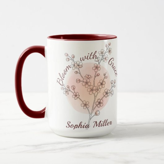 Personalisierte botanische benutzerdefinierte Name Tasse (Links)