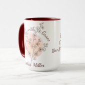 Personalisierte botanische benutzerdefinierte Name Tasse (Vorderseite Links)