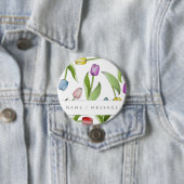 Personalisierte botanische Blume Button (Beispiel)