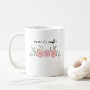 Personalisierte botanische florale Tasse für Mutte